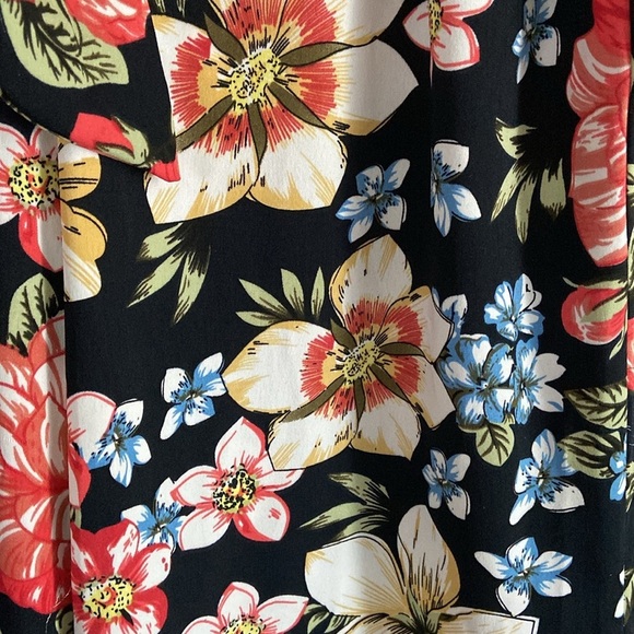 Donna L’Oren Women’s Colorful Floral Belted Flowy Wide Leg Pants Size Medium - Picture 5 of 5